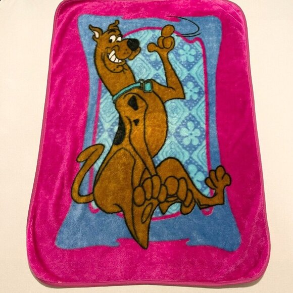 Vintage Scooby Doo Fleece Blanket 58 x 41 Inch Throw Blanket Y2K - Picture 1 of 15